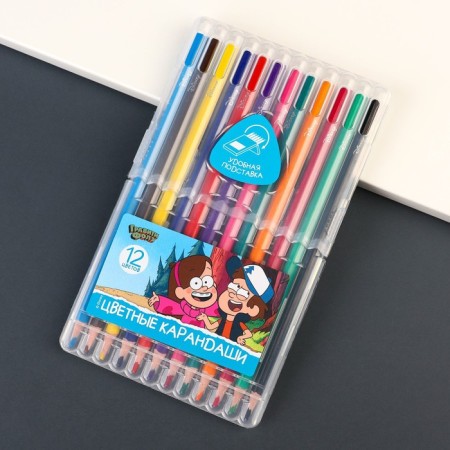 Colored pencils, 12 colors, trihedral, gravity farz-5