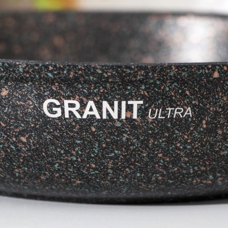 Granit Ultra Original pan, D = 24 cm, removable handle, anti -stick coating, black color-7