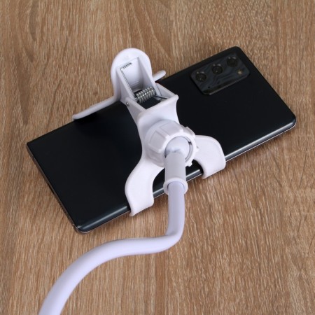 Luazon-holder holder, flexible, adjustable, for smartphone 3-7 ", 60 cm, width. Hold 12 cm, white-4