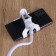 Luazon-holder holder, flexible, adjustable, for smartphone 3-7 ", 60 cm, width. Hold 12 cm, white