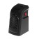 Portable heater Luazon LTO-02, 400W, 23 m², 2 modes, black, from the network