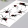 Tattoo on the body color "Spiders" 21x9.5 cm