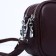 Cross-Body bag on zippers, external pocket, burgundy color