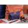 Cosmetic bag with lightning, dark blue color