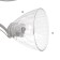 Riana chandelier 5x40W E27 white, silver 57x57x23cm