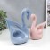 Souvenir Ceramics "Swans Blue and Pink" matte set 2 pcs 14x6x15 15x20x20 cm