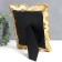 Photo frame Polystone 10x15 cm "Lace leaves" gold 19x25.5 cm