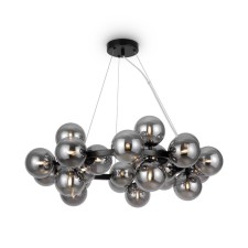 Suspension lamp Maytoni Mod545PL-25B, 25XG9, 28W, 123.5x23.8x135.4 cm, Black color black