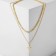 Piece "chain" cross, color gold, 43 cm