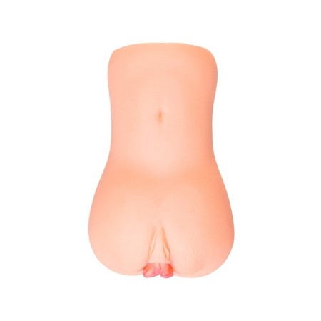 Masturbator Realistic Kokos Bellana Onahole with vibration, TPR, 16 cm, bodily color-1