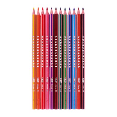 Caucal pencils 12 colors, bic "Kids Evolution Stripes", plastic, children's-8