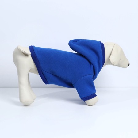 Single-fat sweatshirt for dogs (foot with a hose), size S (DS 24, Osh 33-37, OG 42-44), blue-6