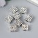 Busina for creativity Metal "Cube with petals" silver G503B1005 1x1.1 cm