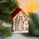 New Year's decor with the backlight "House with a red roof" 9 × 6 × 7 cm, mix