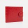 Women's wallet on the Textura button, red color