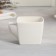 Tea couple ceramic "White Gift", a mug 150 ml, a saucer 15.5x15.5 cm, white color