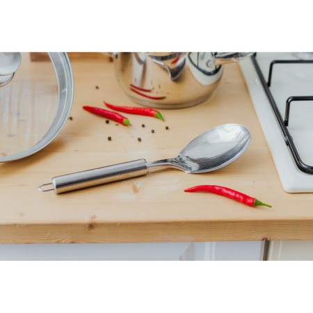A set of kitchen supplies "metallic", 6 items, on a stand-6
