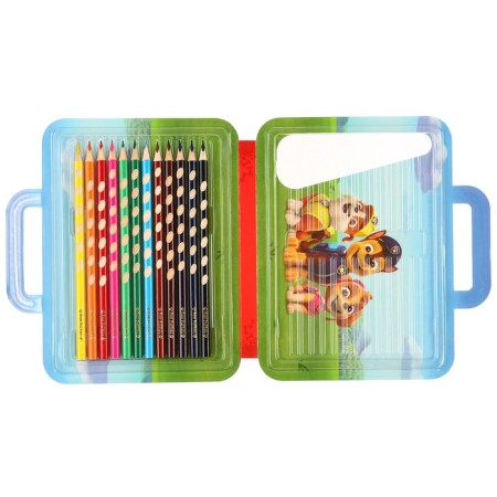 Colored pencils, 12 colors, trihedral, puppy patrol-9