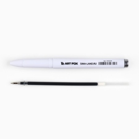 Ballichele -groove with a cap "Art Fox", plastic, black pasta-2