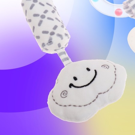 Suspension on the crib and stroller "cat", musical, light-6