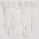 Carnival accessory - transparent gloves with a skirt, white color