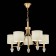 Suspended EVOLUCE lamp. Sle107003-05. VILEDE. 5x40 watts, E14, 61x61x46 cm, golden color