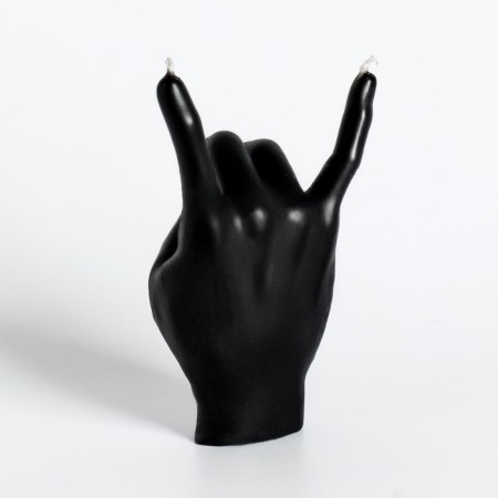 Figure candle "hand-koza", 10x4 cm, black-4