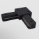 The Connector L-shaped for the Technical tra001CL-11B, 7x7x1.7 cm, black color is black