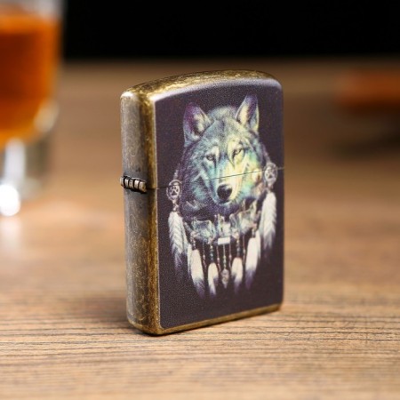 Electronic lighter "wolf spirit", arc, from USB, 1.4 x 4 x 5.5 cm