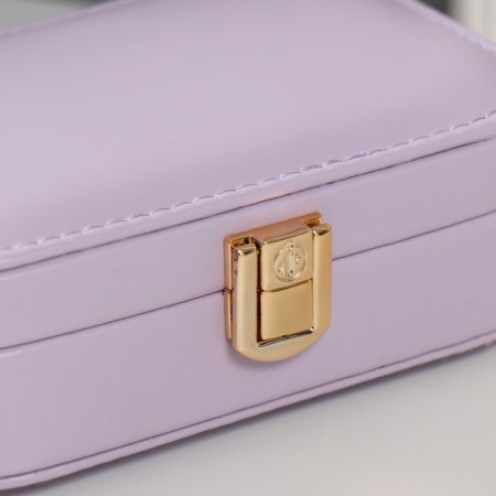 Casket to the leatherette for jewelry "Emory" Lilac15x10x4.5 cm-1