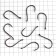 Hook Owner Chinu W/Eye BC No. 1, 10 pcs