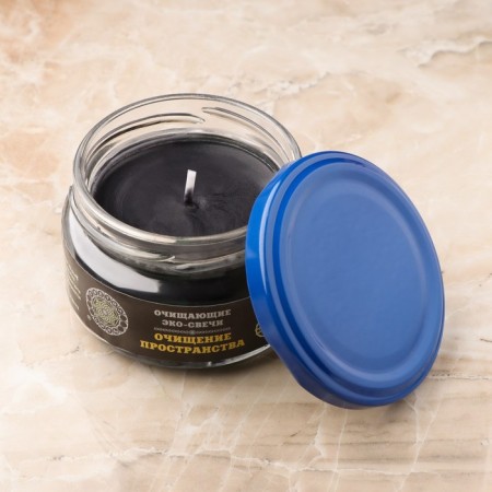 Eco-light magical "cleansing of space" from natural wax, 7x5 cm-1