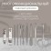 Manicure set "Lucy", 10 objects, leatherette-cherol, color gray color