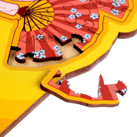 Wooden figured puzzle "Caramel", Kids S-3