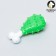 Two -layer toy (hard and soft plastic) "lower leg", 12 cm, green