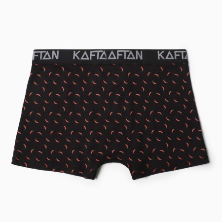 Panties men's boxers kaftan "peppers", color black size 46-2