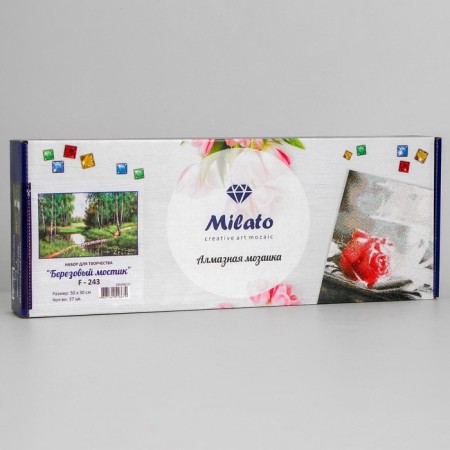 Diamond mosaic "Birch bridge", 37 colors-2
