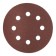 Circle of abrasive grinding bison 35562-125-100, perforated, P100, 125 mm, 5 pcs.