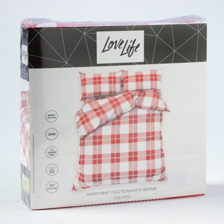 Lovelife 2PP Square, 175x215cm, 200x225cm, 50x70cm-2pcs, 100%cotton, satin-6