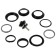 The steering column Graffiti 1-1/8 ", steel, base, bulk bearing, semi-integrated