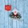 Decoration New Year's "Christmas tree" Santa Claus, 9x11 cm
