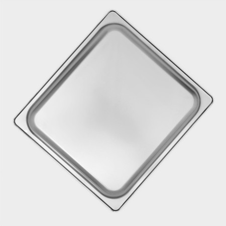 Gastrootiness 2/3 of stainless steel, 150 mm, 35.5 × 32.5 × 15 cm, thickness 0.8 mm-4
