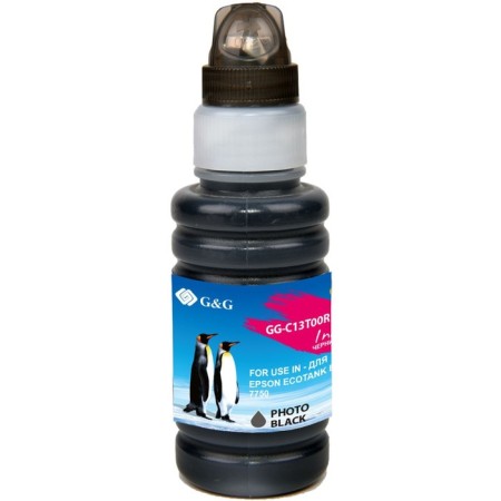 Ink G&G GG-C13T00R140, for Epson Ecotank 7700/7750, 70ml, black-1