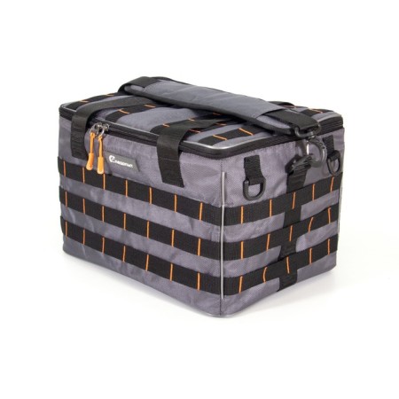 Bag Fisheries Running Base Lure Bag XL, 38x26x25 cm, color gray + 5 boxes Luno 28-1