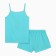 Female pajamas (T -shirt, shorts), menthol color, size 48