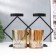 Climber Metal, glass for 2 candles "phlox" D-5 cm, black 8.5x21x23 cm