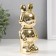Souvenir Ceramics "Bunny-cosmonaut" gold 8x6x17 cm