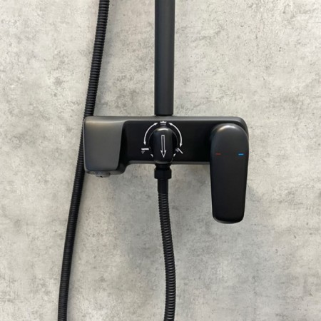 Shower system Comforty FF074R-CMT, black matte color-6