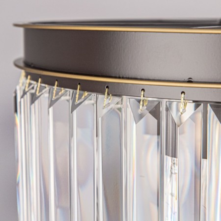 Suspended lamp Citilux "Martin" CL332081, 40x40x125 cm, 8x60W, E14, Black Color Black-11