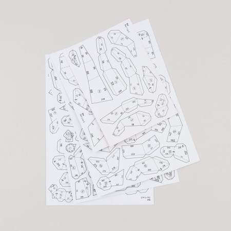 New Year's set for creating a polygonal figure "New Year: a cat in Shampke"-2